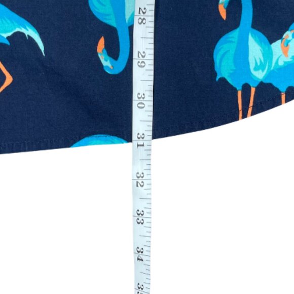 Old Navy Men's Blue Flamingos Built-In Flex Printed Everyday Shirt Top XL - Picture 8 of 10